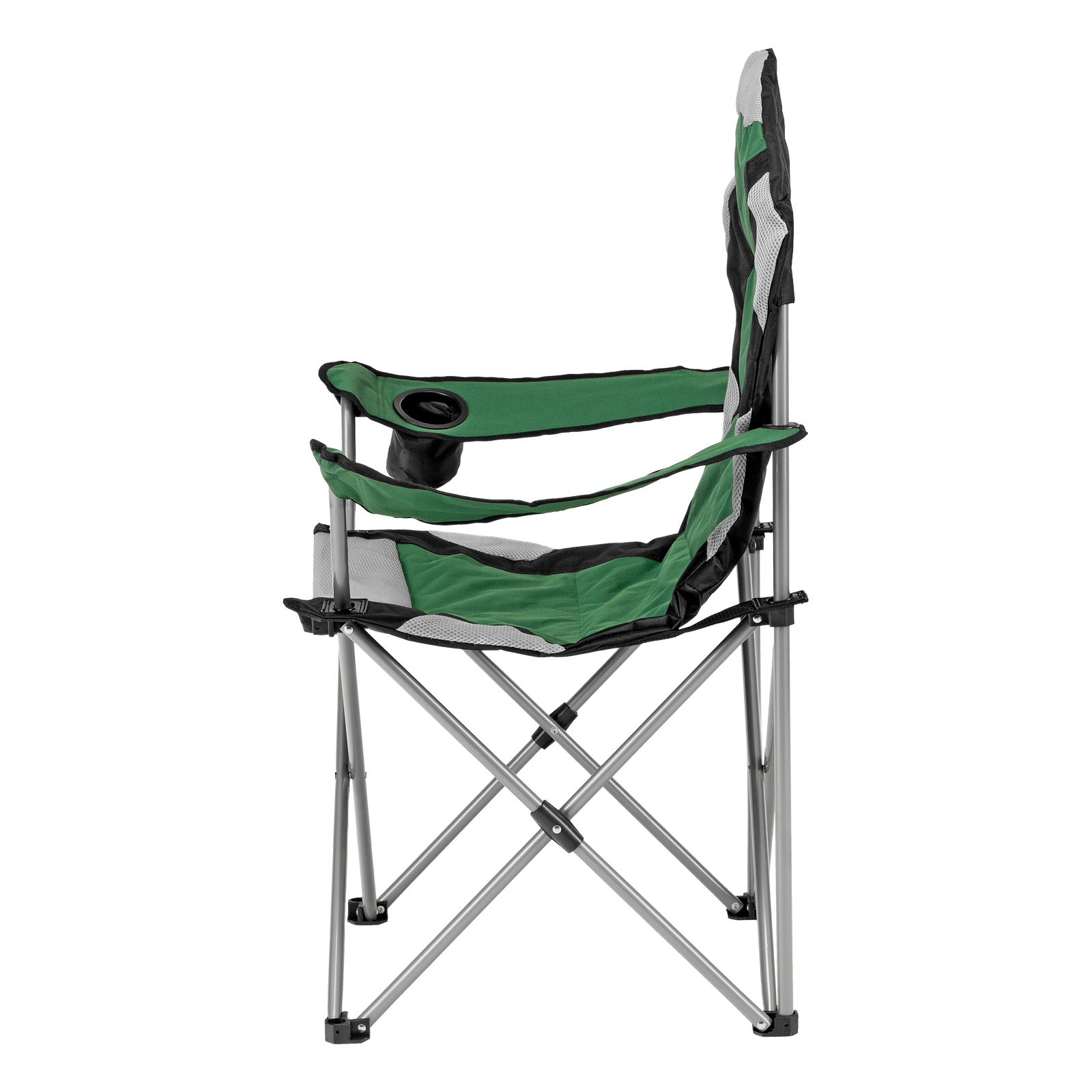 Кресло складное с подлокотниками и подстаканником, 60 х 60 х 110/92 см, Camping Palisad
