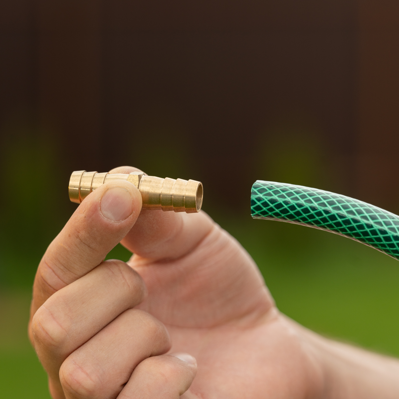 Соединитель для шланга 1/2", латунный Palisad