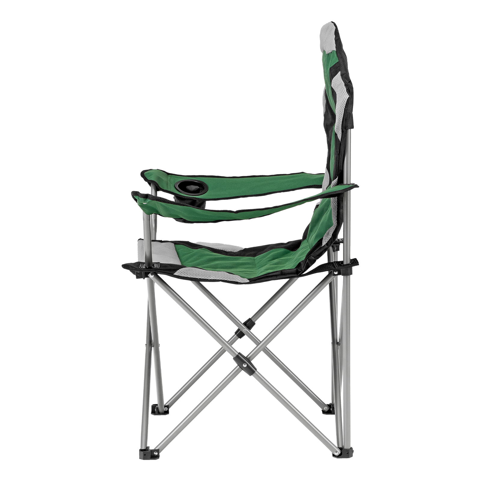 Кресло складное с подлокотниками и подстаканником, 60 х 60 х 110/92 см, Camping Palisad